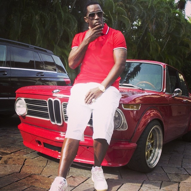 P Diddy with BMW 2002 tii (@ iamdiddy instagram )