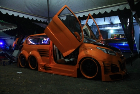 Salah satu kontestan BlackAuto Makassar