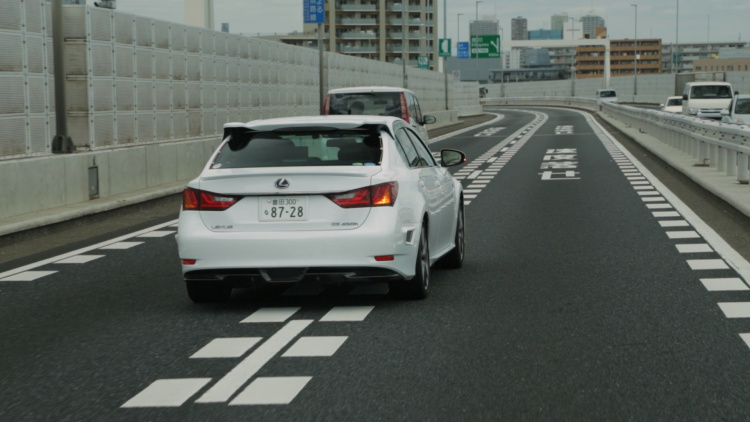 Pengujian dilakukan di jalan tol Shuto Expressway