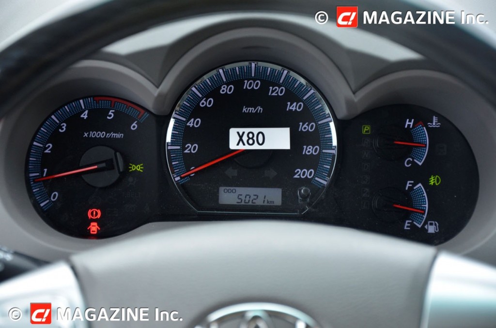 tachometer toyota fortuner 2013