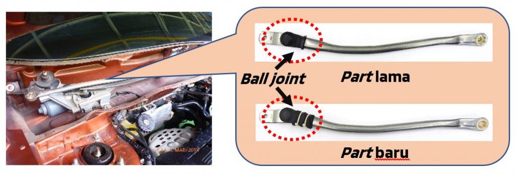 Front Wiper Link Ball Joint