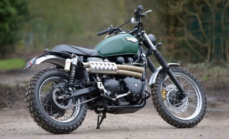 Gaya modifikasi scrambler, punya ciri khas knalpot yang tinggi