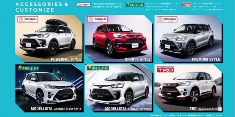 varian raize di jepang
