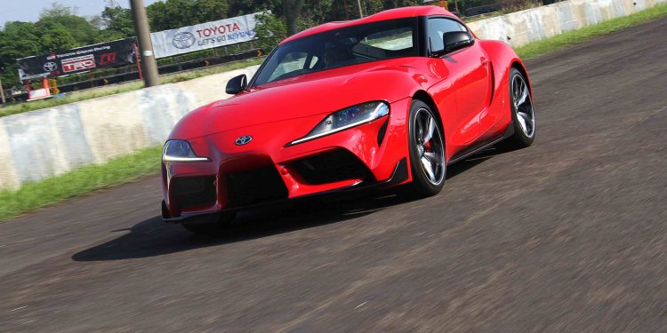 Toyota GR Supra, test drive di sirkuit Sentul. Photo: Toyota