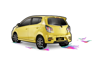 Tampilan belakang New Daihatsu Ayla yang baru meluncur