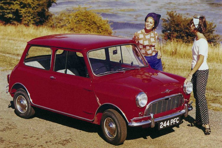 Iklan Mini Morris generasi pertama di tahun 1959