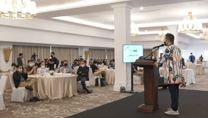 Suasana konferensi pers IIMS 2022