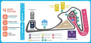 Denah Sirkuit Formula E Ancol, Jakarta