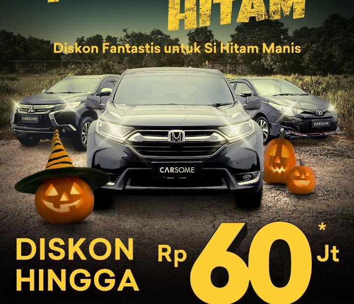 diskon mobil bekas warna hitam carsome