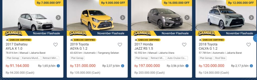 Diskon SAMBER CARSOME