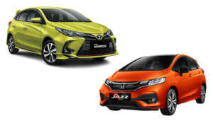 Honda Jazz vs Toyota Yaris