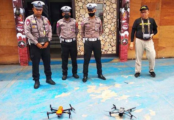 polresta tangerang drone etle