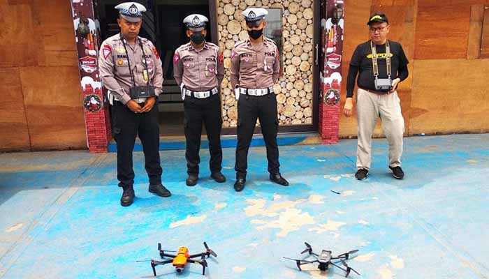 polresta tangerang drone etle