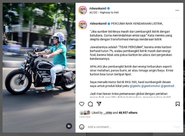 Kendaraan Listrik Percuma Jika Sumber Listriknya Batu Bara, Yakin Begitu?
