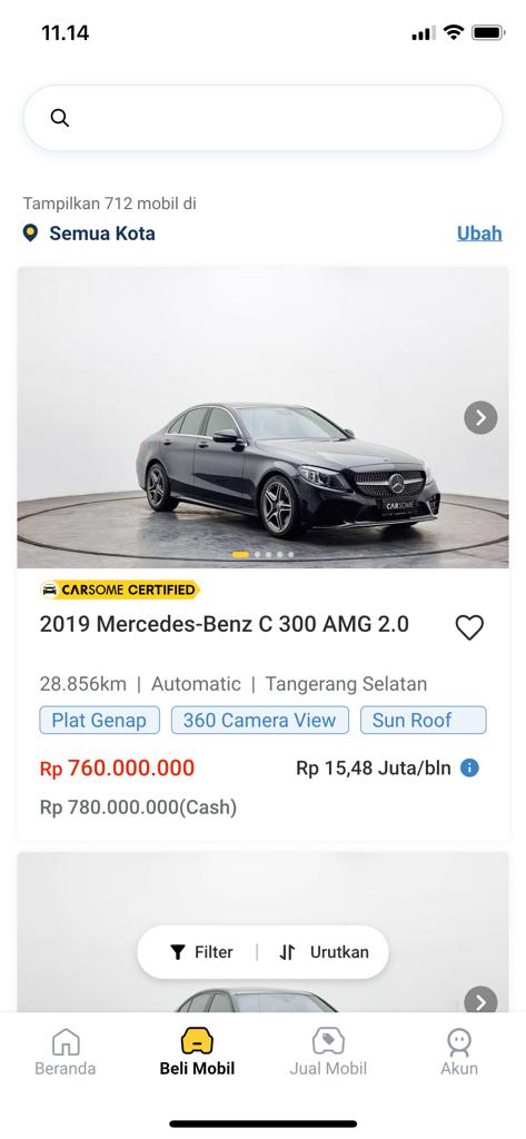 fitur beli mobil carsome