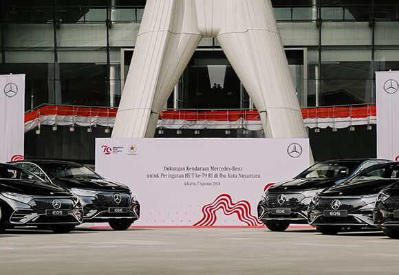 mobil listrik mercedes-benz menuju ikn